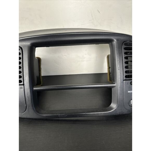 2001-2003 Ford F-150 Harley Davidson Black Radio Bezel Dash Trim Surround - Picture 5 of 12